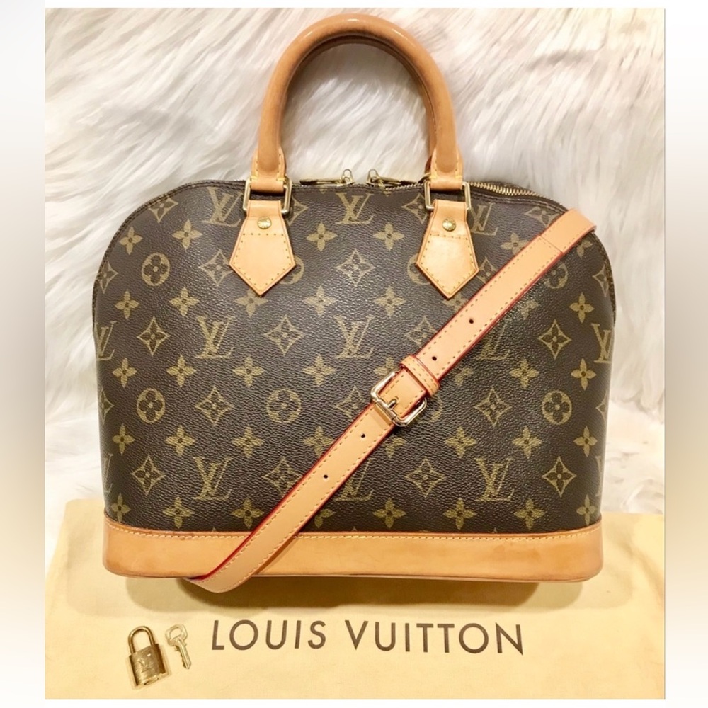 Louis Vuitton Alma PM Handbag Bag Tote Boston Bag